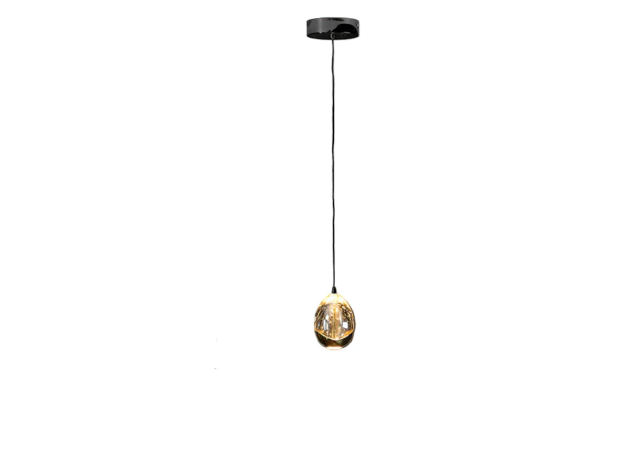 Rocio LED Single Pendant - Gold Black Finish