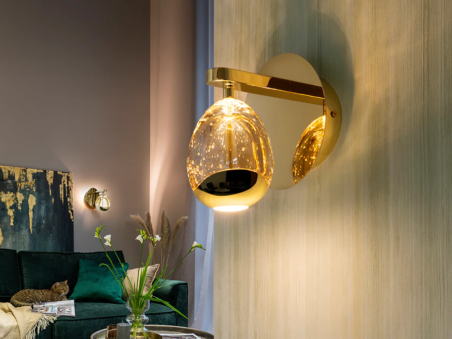 Rocio Wall Light- Chrome/ Gold - Image 4