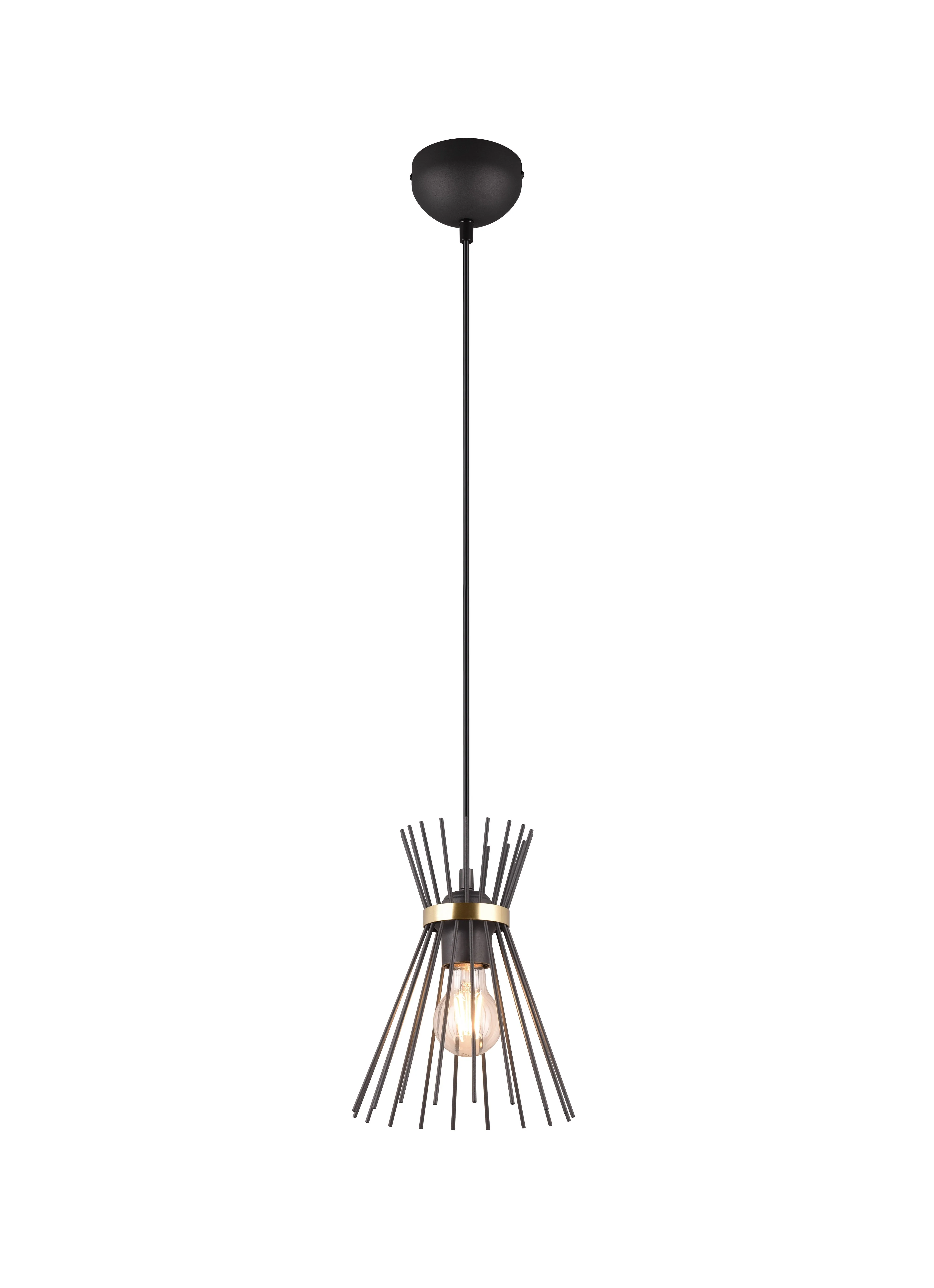 Rod Hanging Pendant - Black & Gold Finish - Image 2