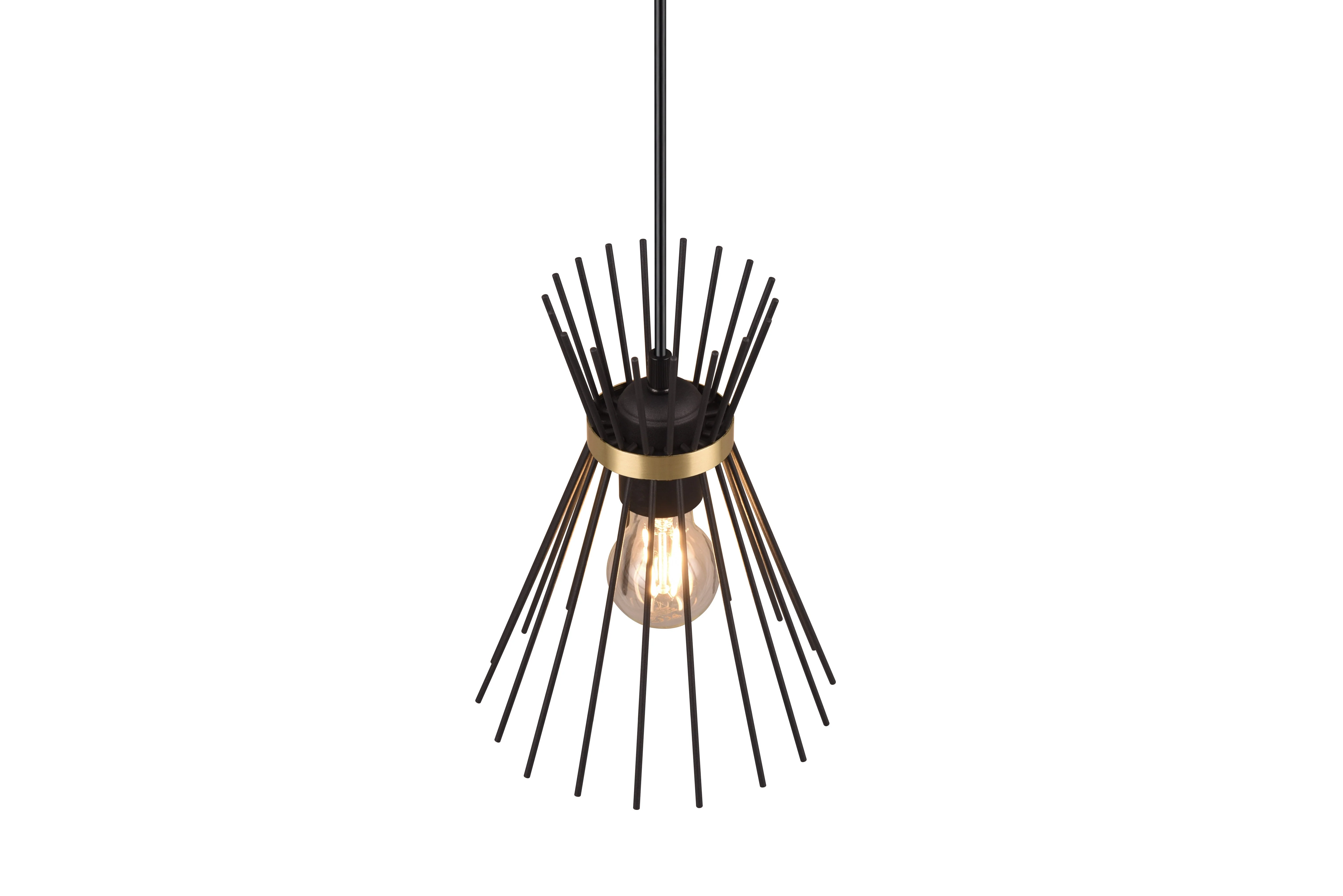 Rod Hanging Pendant - Black & Gold Finish - Image 3