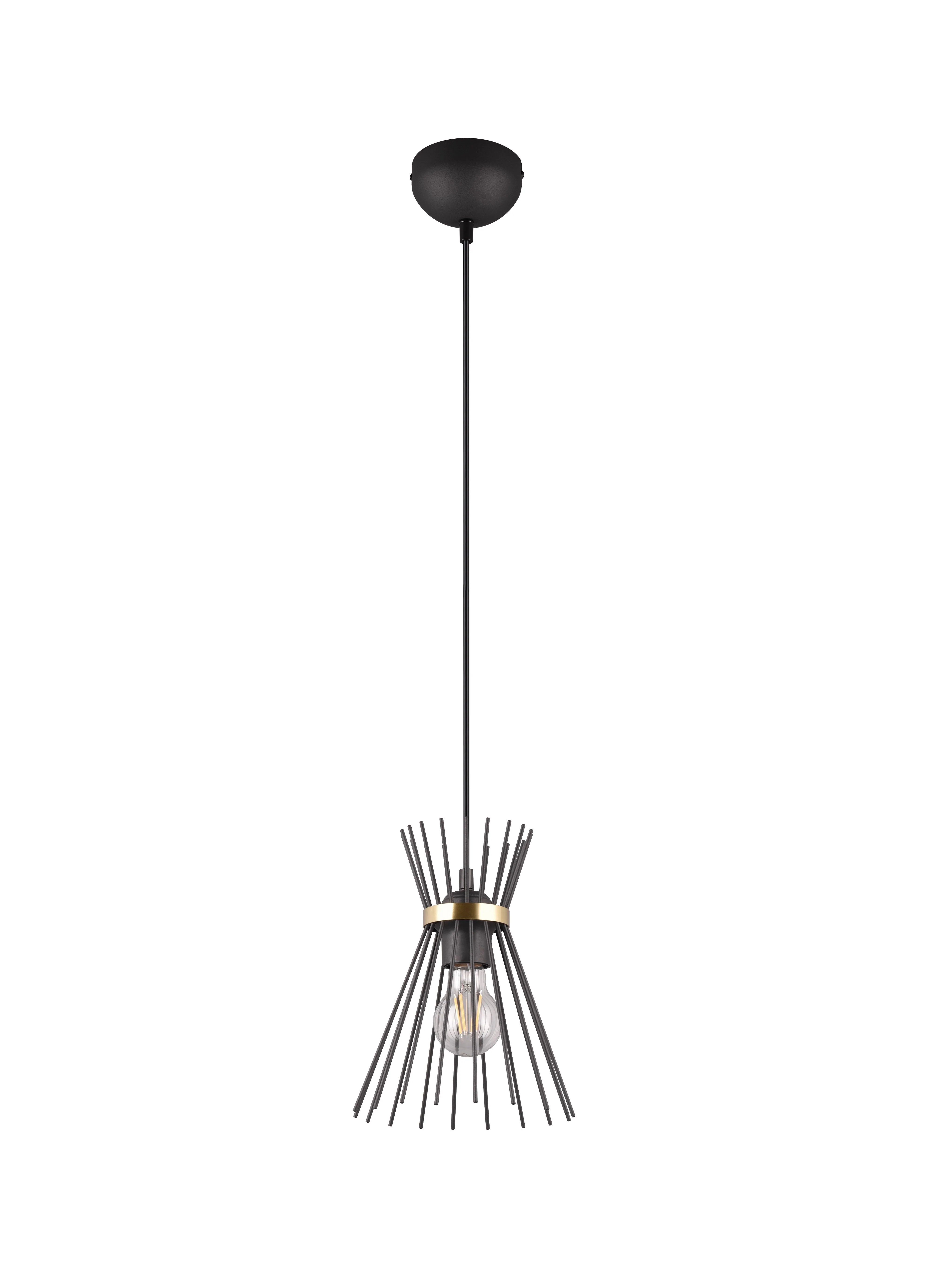 Rod Hanging Pendant - Black & Gold Finish - Image 5