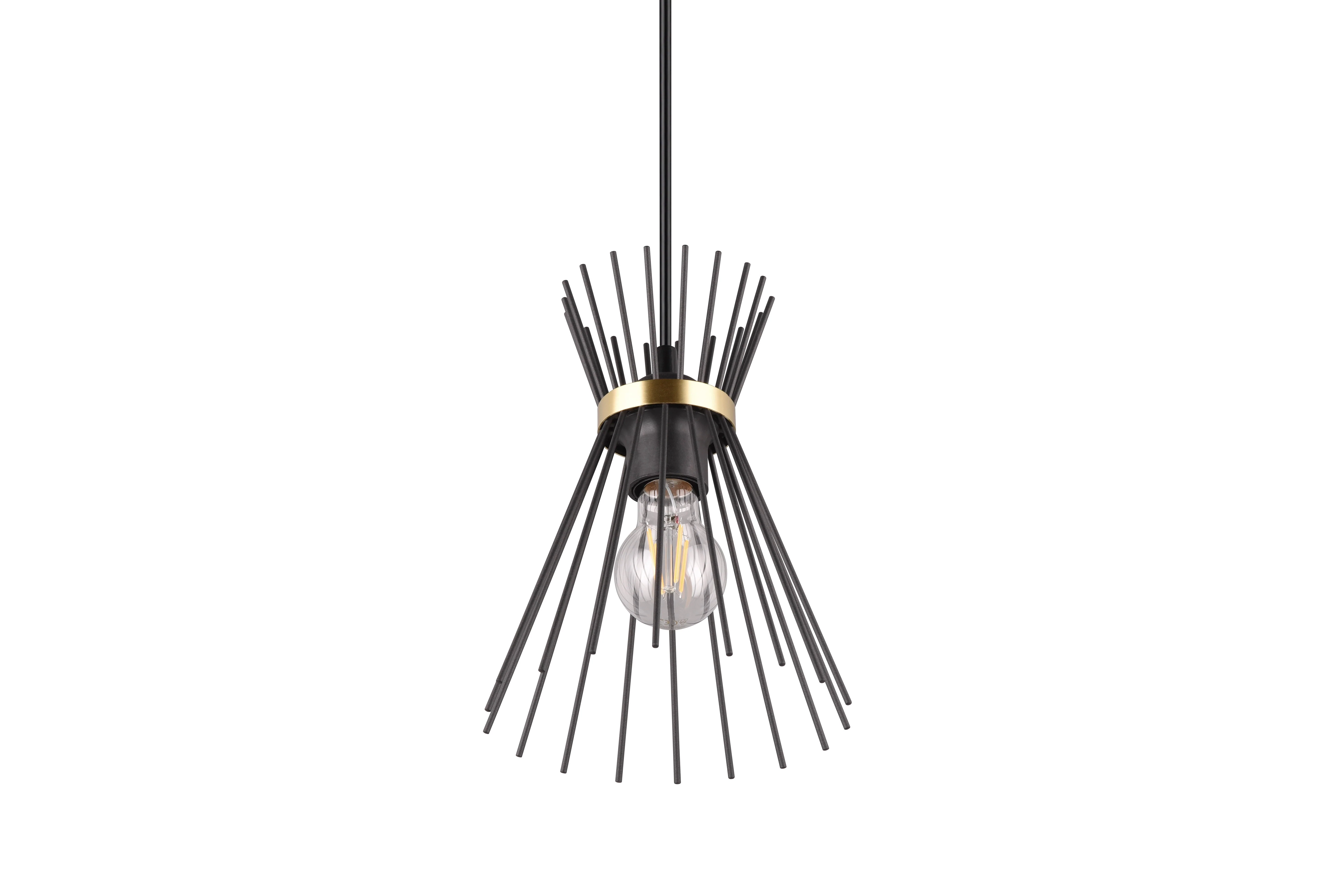 Rod Hanging Pendant - Black & Gold Finish - Image 7