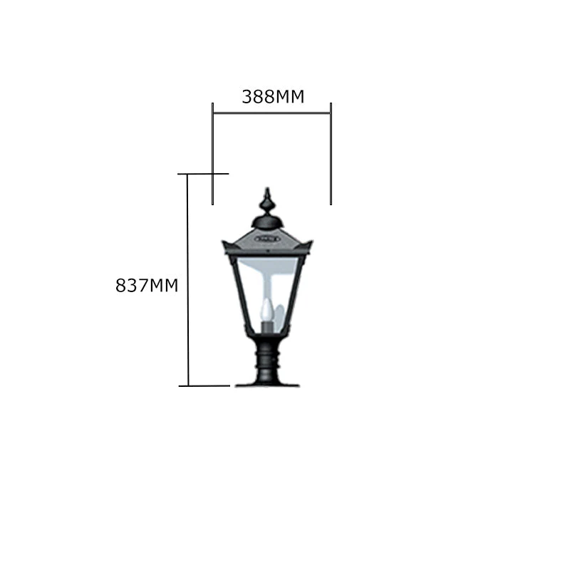 Rodneyshire 1Lt Flat Pier Light - Cast Iron - Image 7
