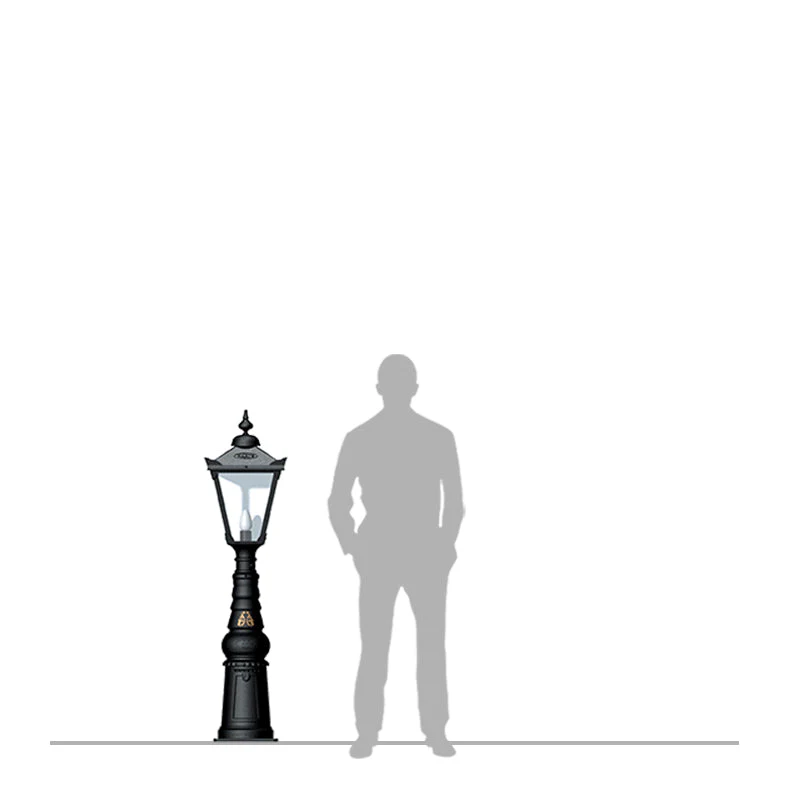 Rodneyshire 1Lt Pedestal Light - Cast Iron - Image 6
