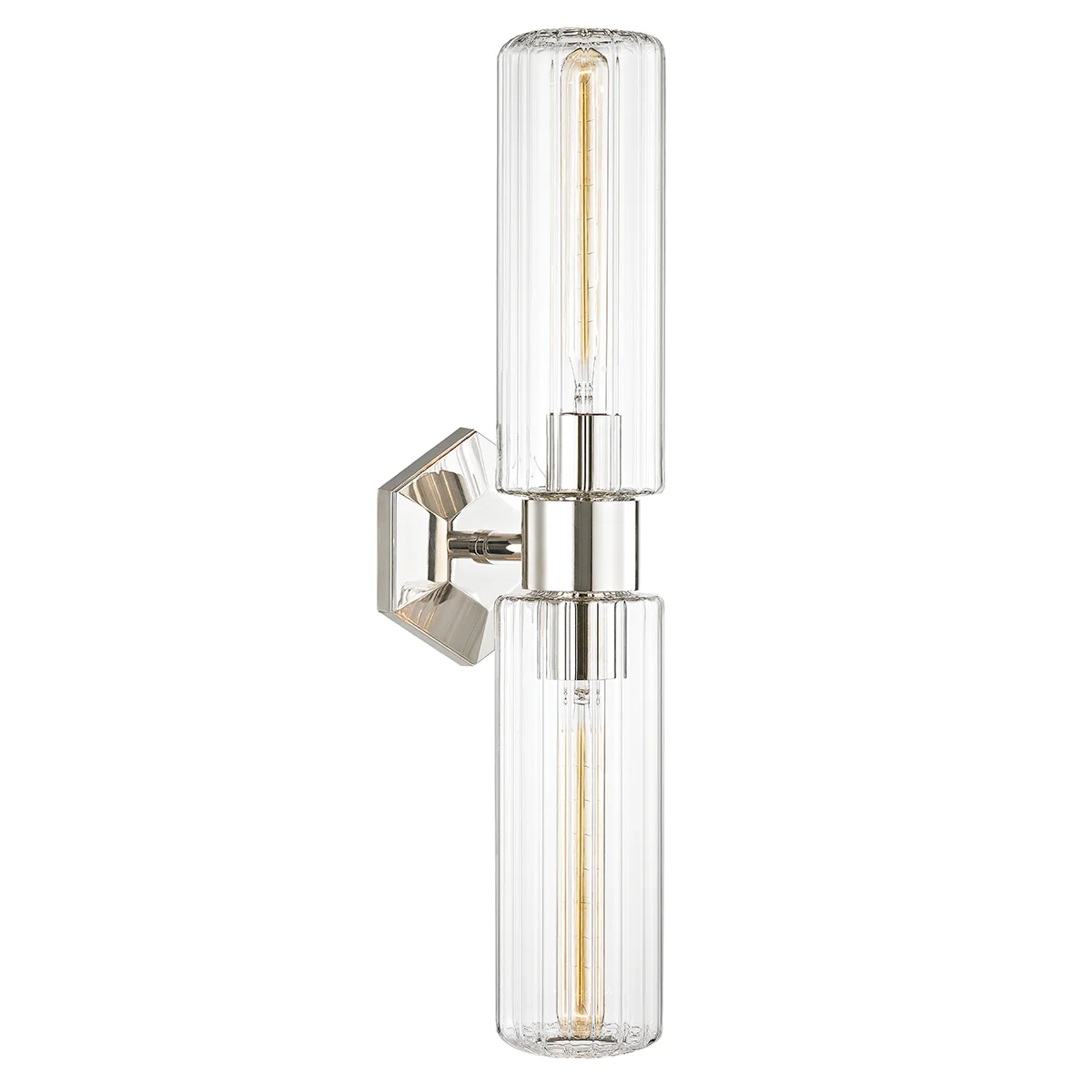 Roebling 2Lt Wall Sconce - Brass/Nickel - Image 2