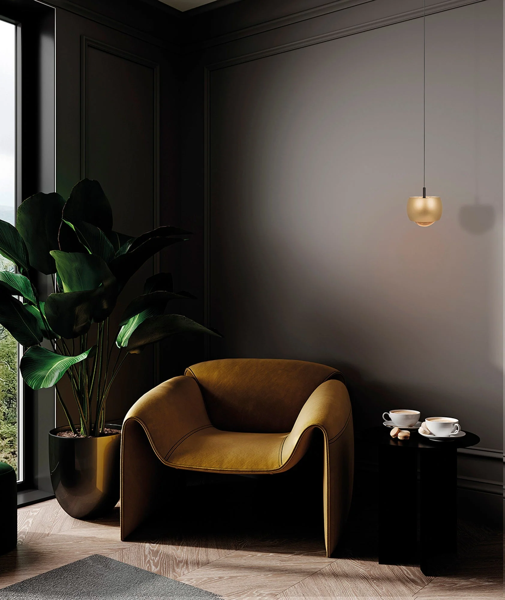 Roller 1Lt Rise & Fall Pendant - Various Colours & Styles - Image 2