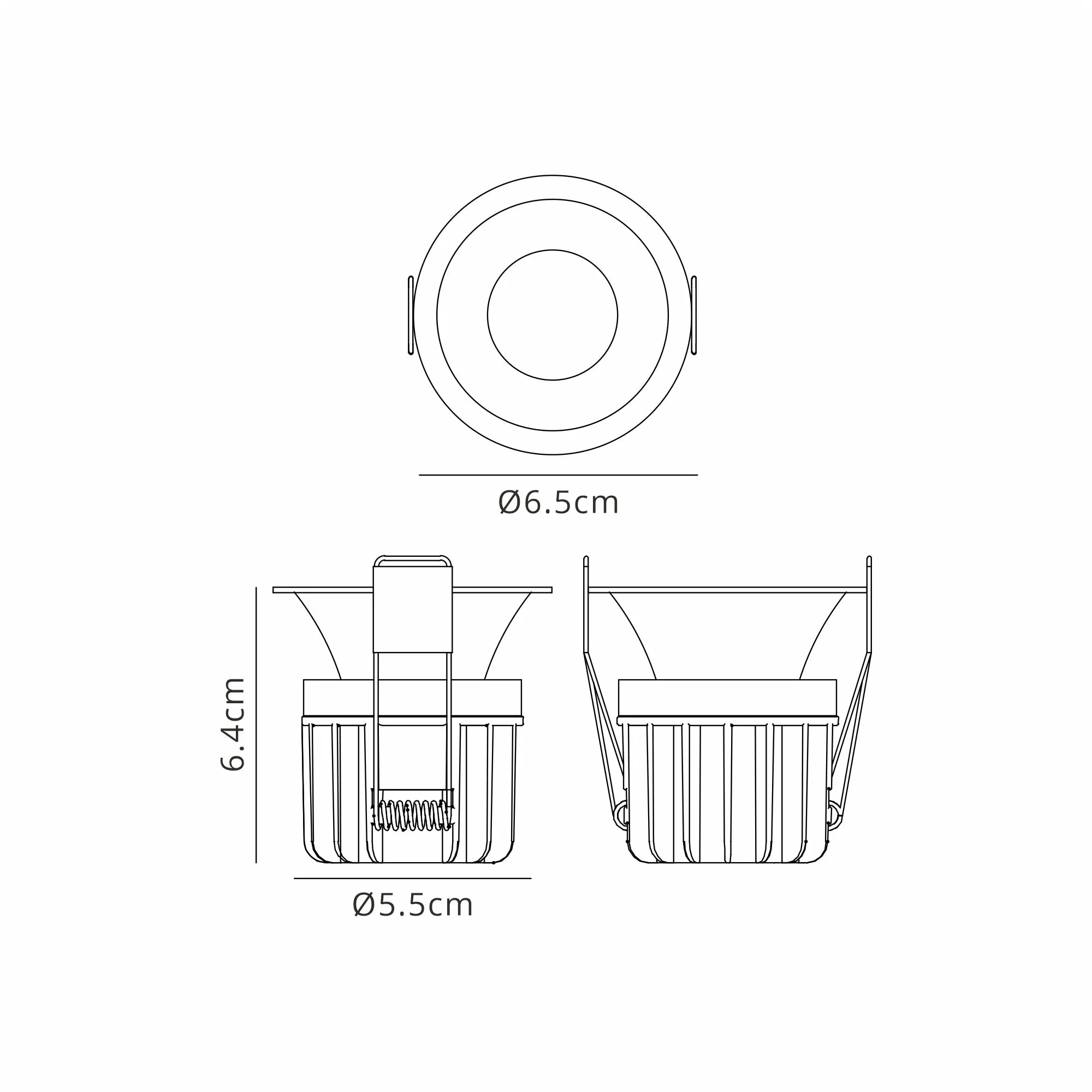 Rombok Downlight 8W LED, Dimmable CCT LED, White, 3yrs Warranty - Image 3