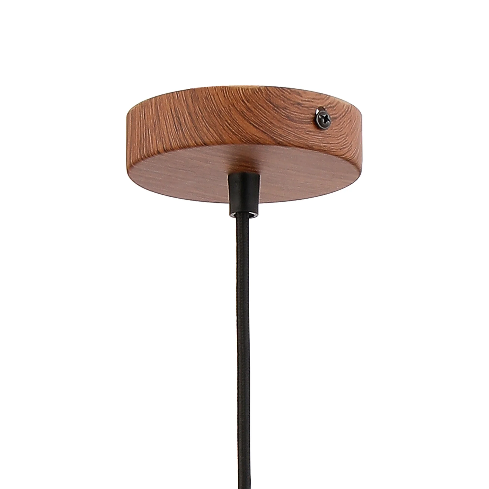 Rome 1 Light Pendant, Walnut/Aged Pewter - Image 5