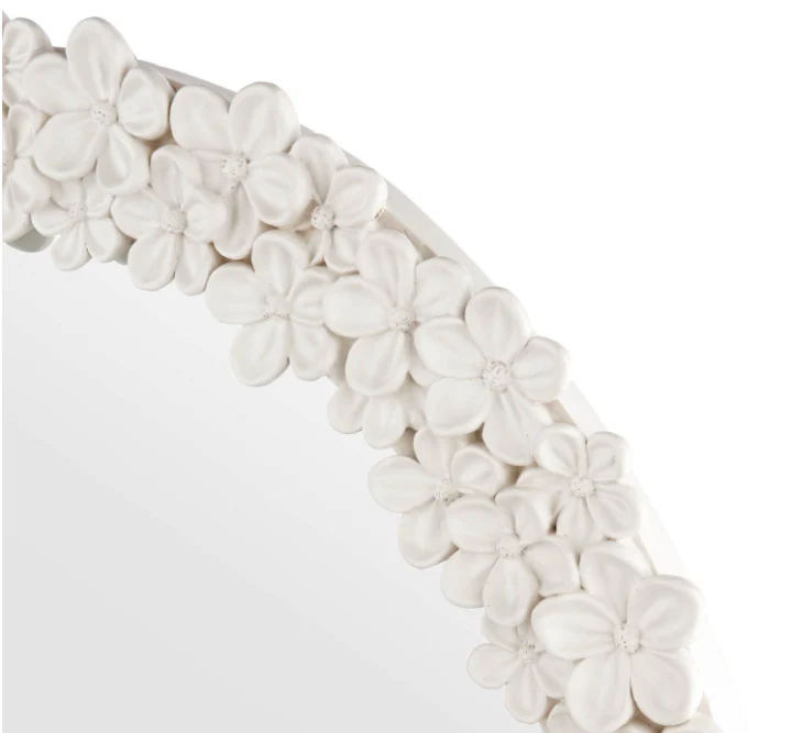 Romsey Mirror Matt White 65cm - Image 2