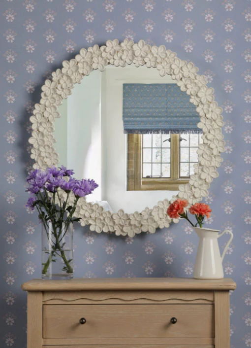 Romsey Mirror Matt White 65cm - Image 5