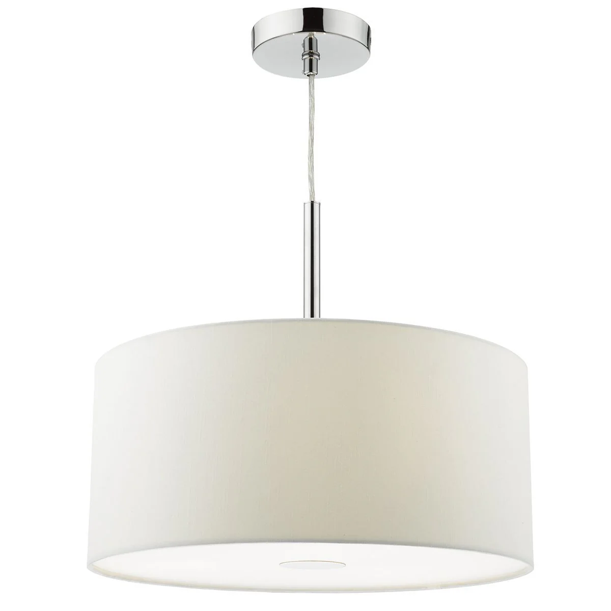 Ronda 3Lt 40CM/60CM Pendant With Shade And Diffuser - Ecru/Porcelain White/Slate Grey Finish - Image 2