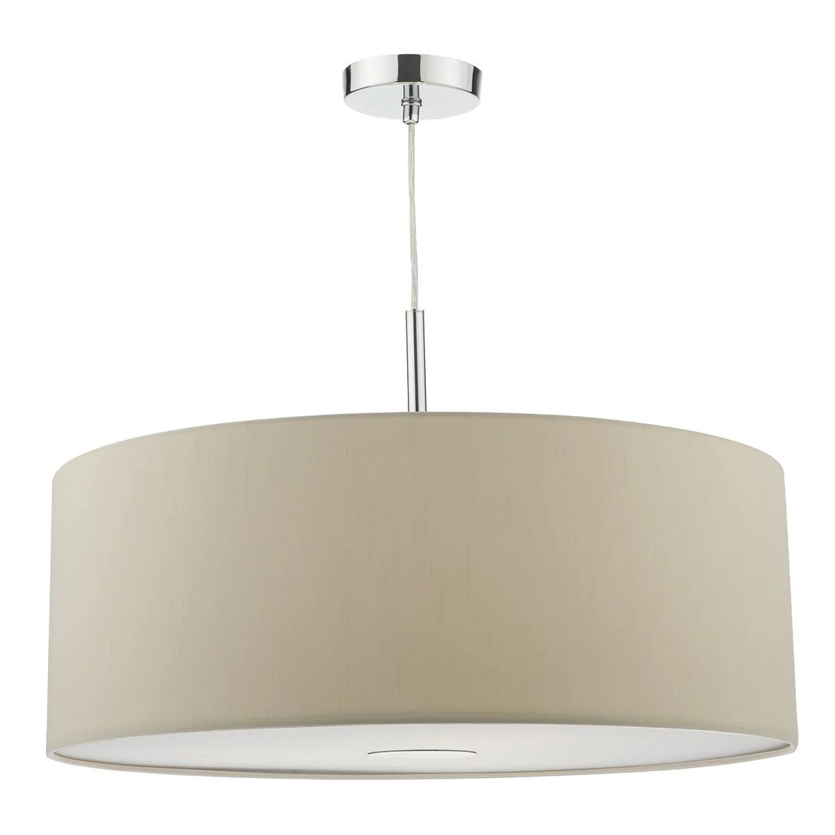 Ronda 3Lt 40CM/60CM Pendant With Shade And Diffuser - Ecru/Porcelain White/Slate Grey Finish - Image 4