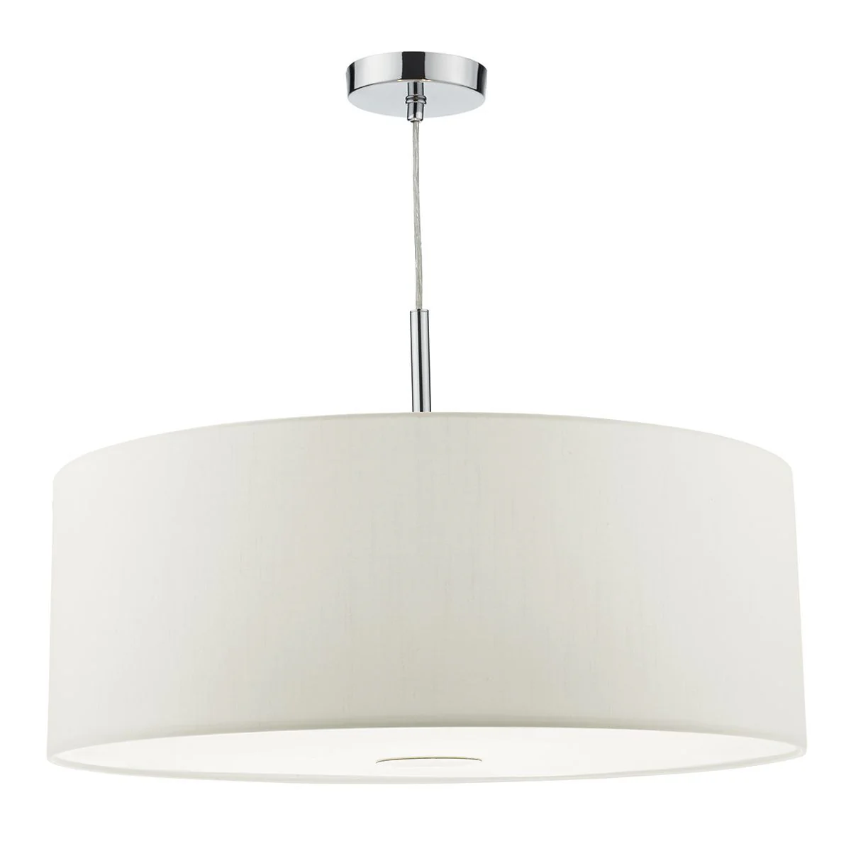 Ronda 3Lt 40CM/60CM Pendant With Shade And Diffuser - Ecru/Porcelain White/Slate Grey Finish - Image 5