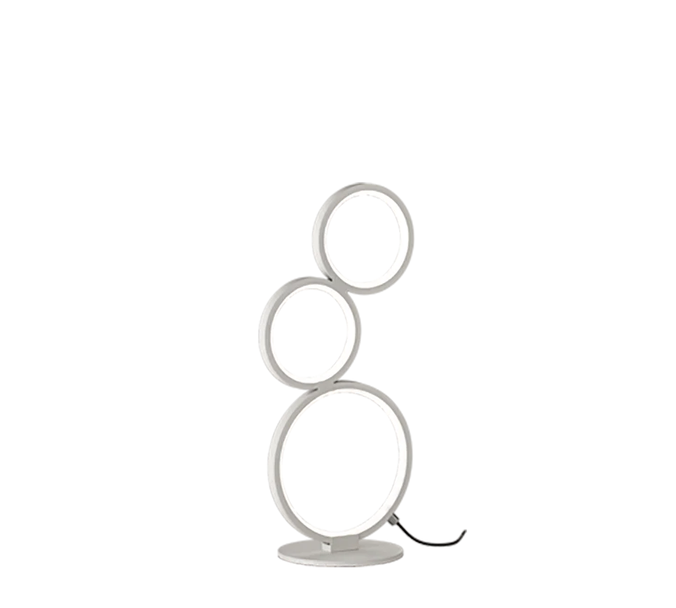 Rondo Modern LED Floor Lamp - White/Black - Image 4