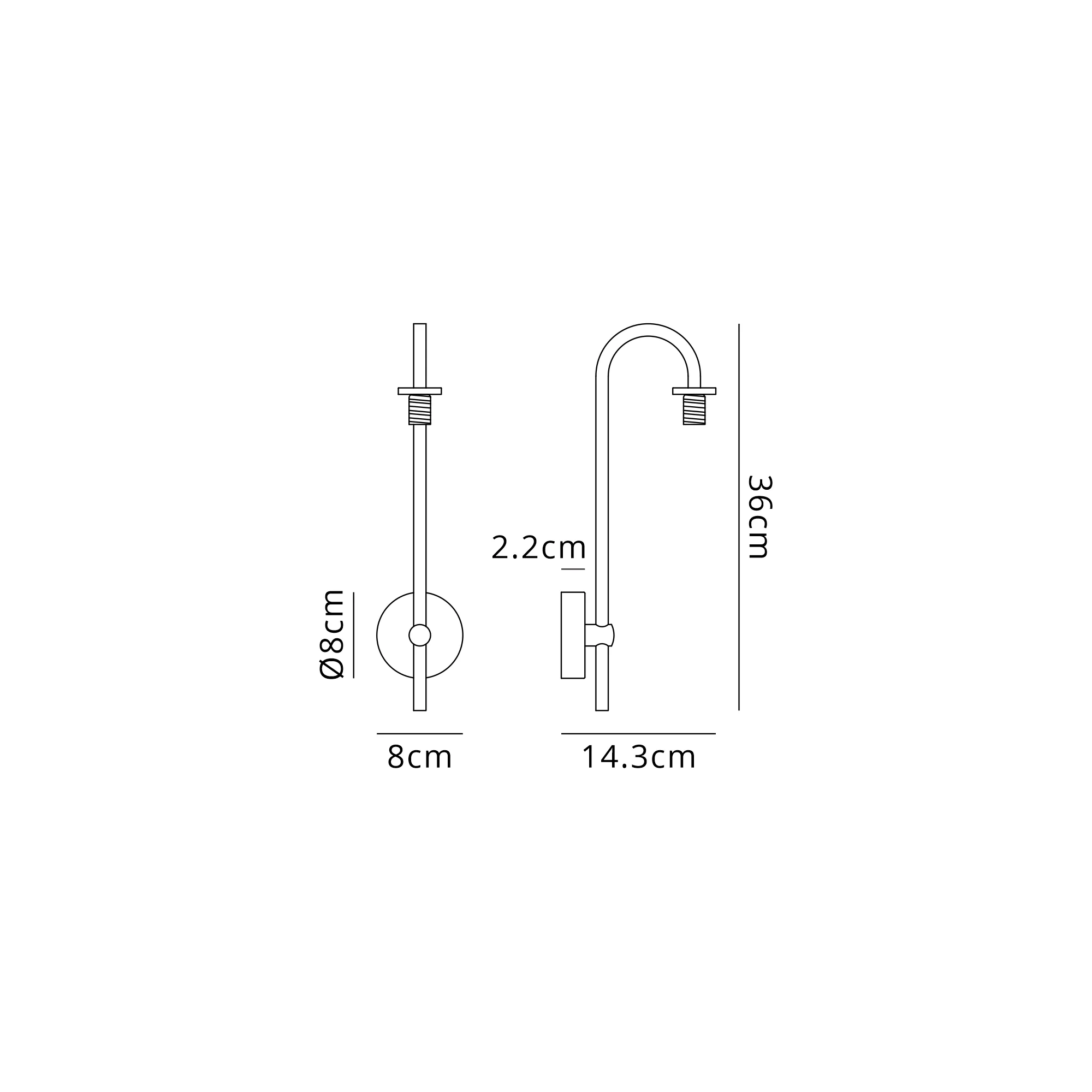 Roosevelt Curved Bathroom Wall Light IP44 - Various Styles - Image 25