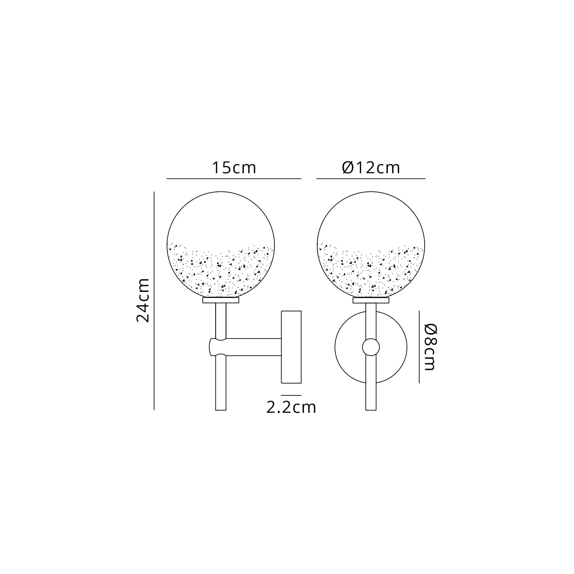 Roosevelt Short  Bathroom Wall Light IP44 - Various Styles - Image 27