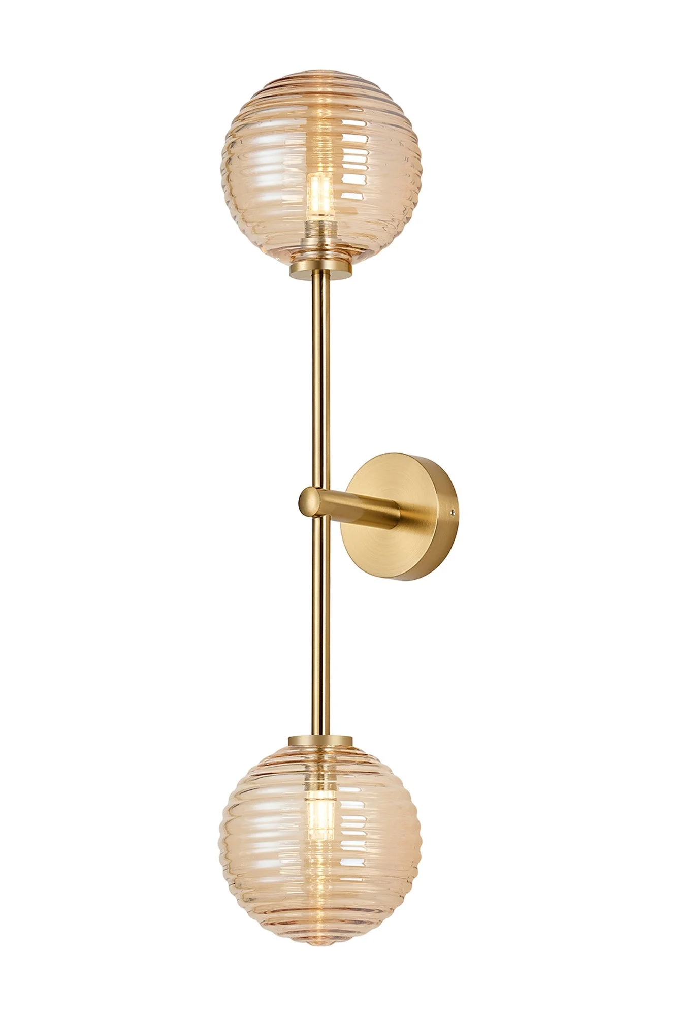 Roosevelt Tall  2Lt Bathroom Wall Light IP44 - Various Styles - Image 2