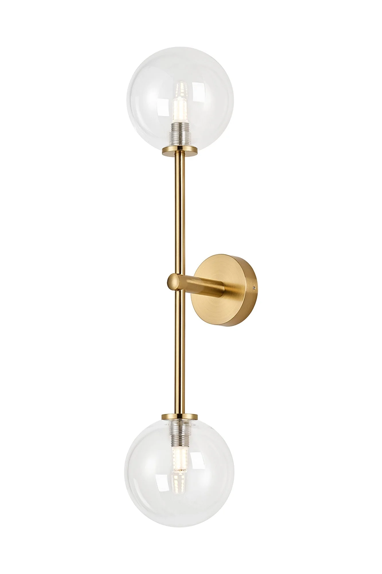 Roosevelt Tall  2Lt Bathroom Wall Light IP44 - Various Styles - Image 3