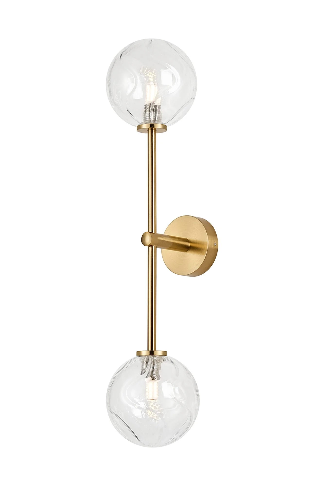 Roosevelt Tall  2Lt Bathroom Wall Light IP44 - Various Styles - Image 4