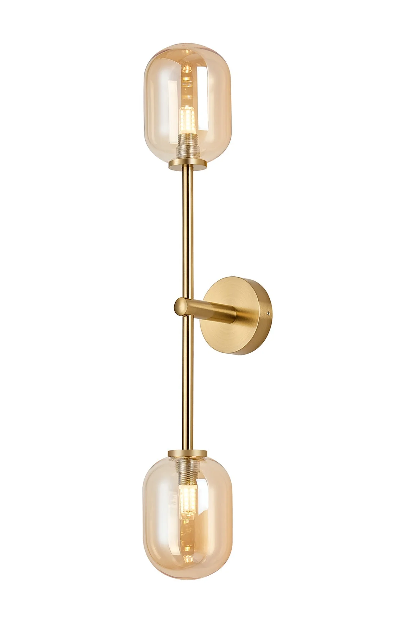 Roosevelt Tall  2Lt Bathroom Wall Light IP44 - Various Styles - Image 5