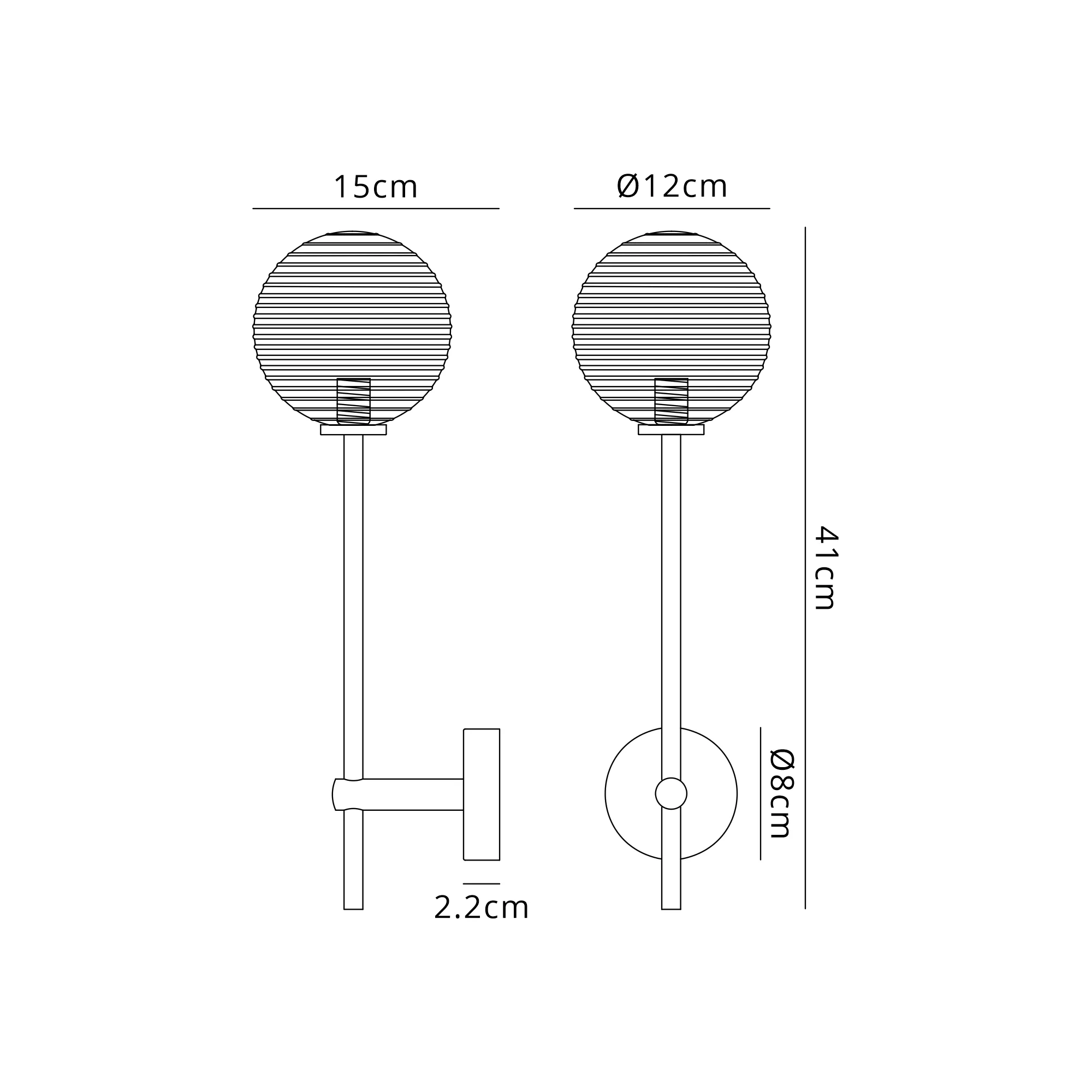 Roosevelt Tall  Bathroom Wall Light IP44 - Various Styles - Image 25