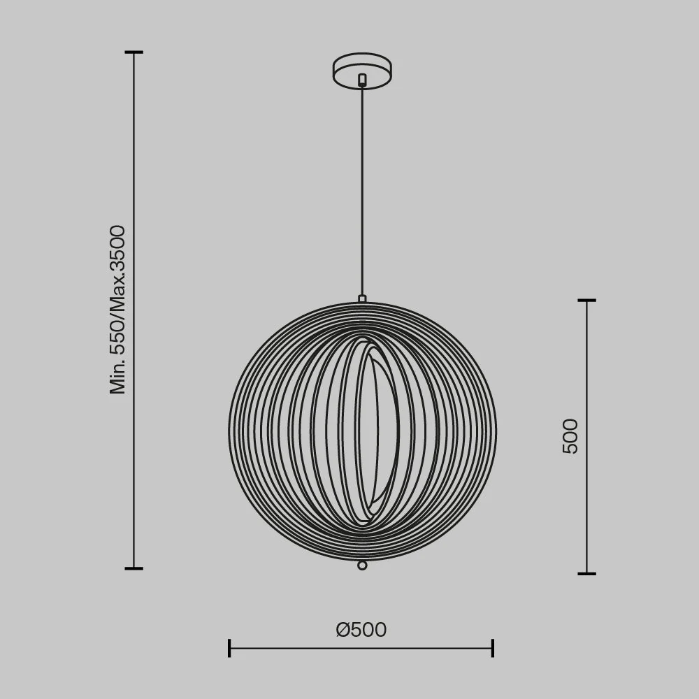 Roots Pendant lamp- Round Finish - Image 5