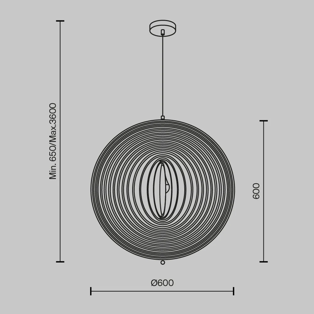 Roots Pendant lamp- Round Finish - Image 6