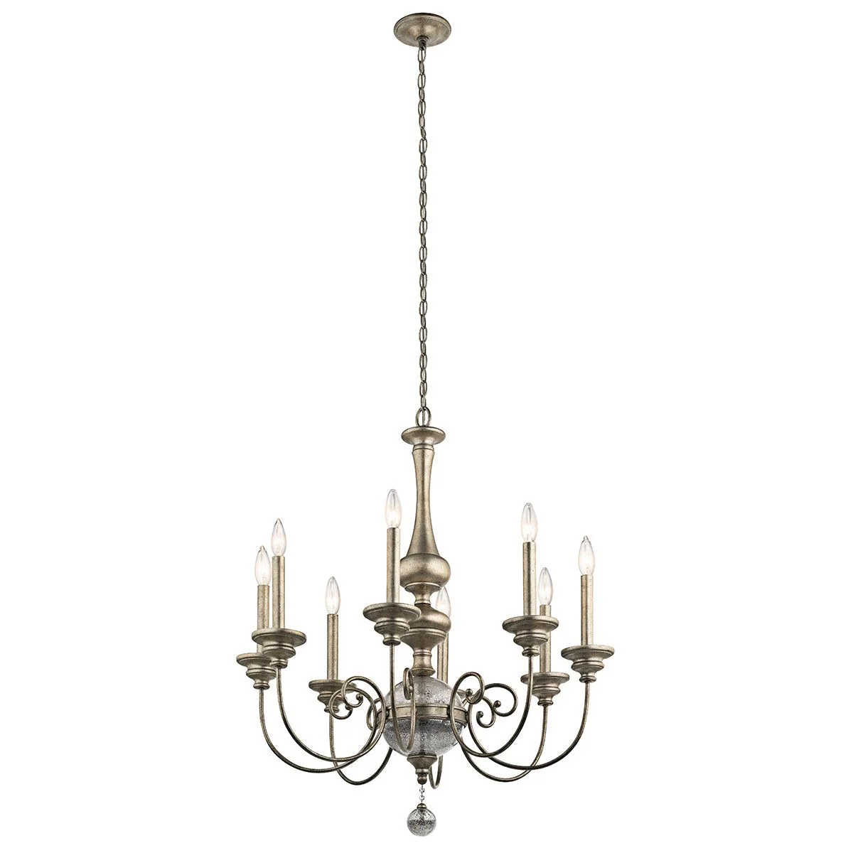Rosalie 8lt Multi-Arm Pendant Sterling Gold Finish- Promotional Offer