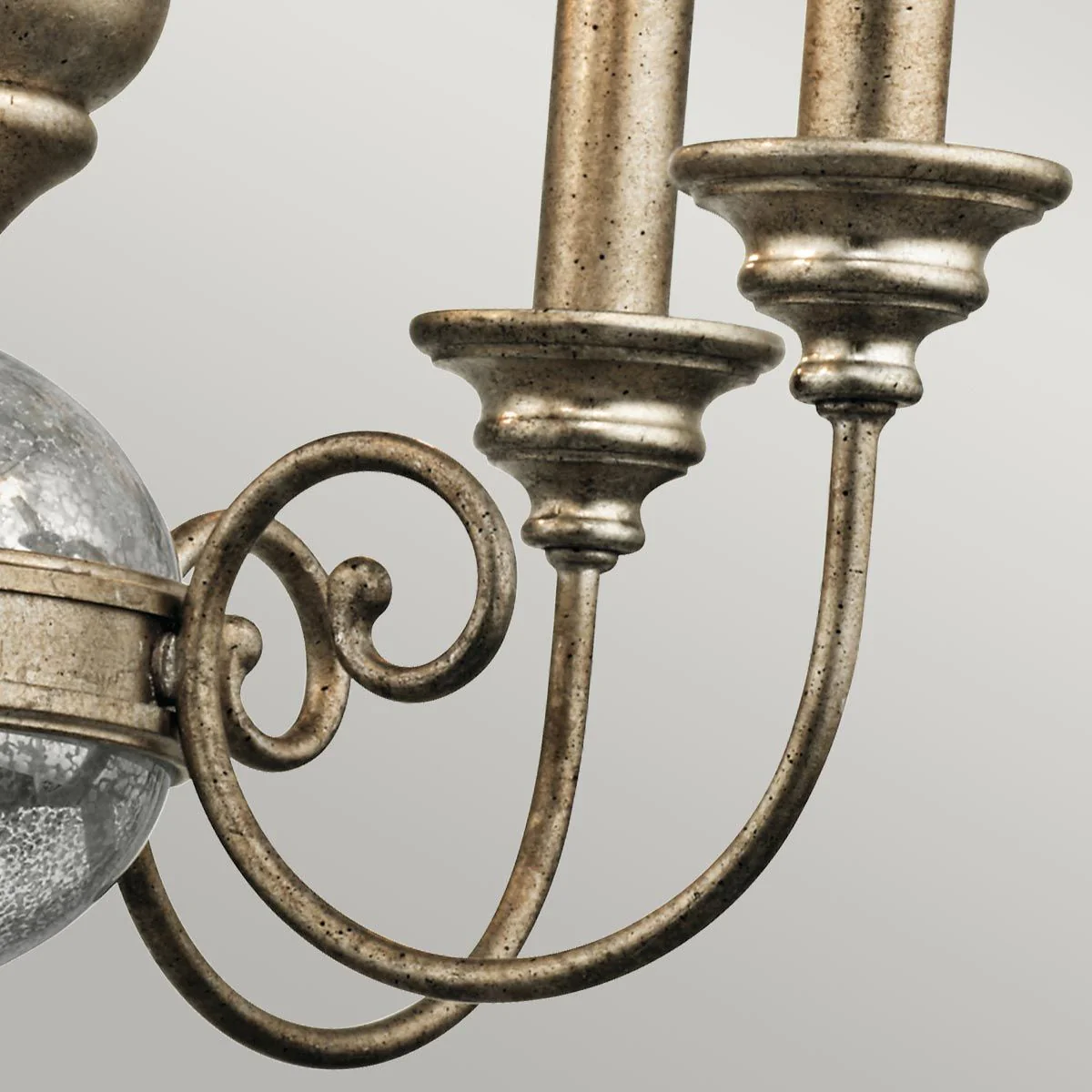 Rosalie 5 Light Mini Chandelier - Sterling Gold - Image 3