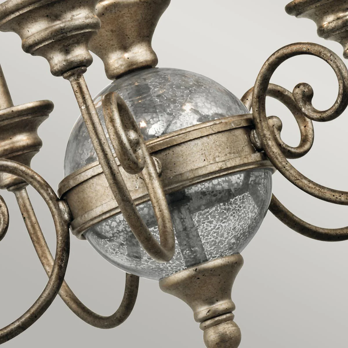 Rosalie 5 Light Mini Chandelier - Sterling Gold - Image 4