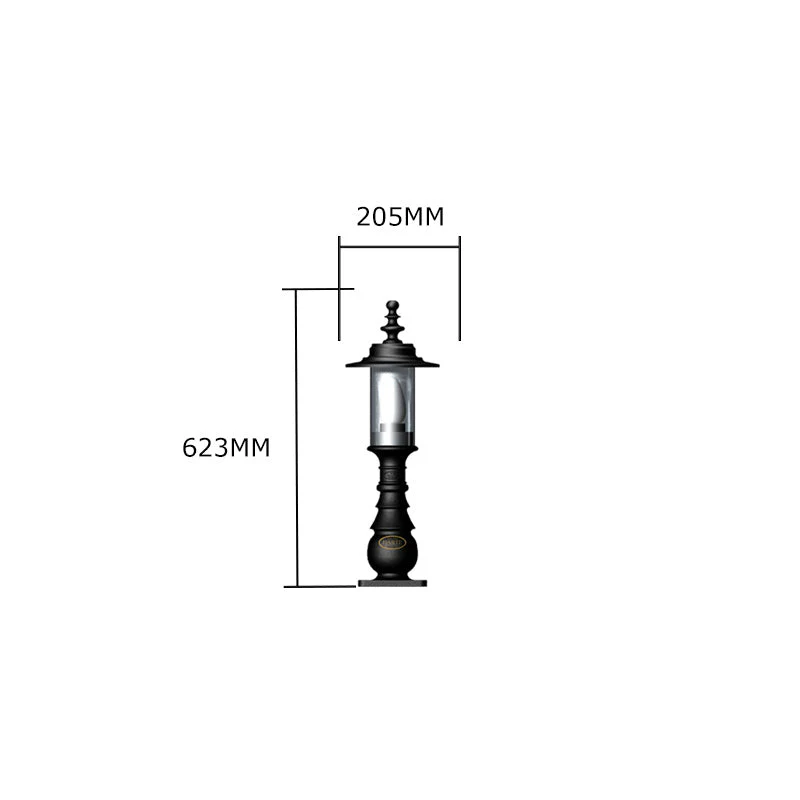 Rosedale 1Lt Bollard - Cast Iron - Image 10