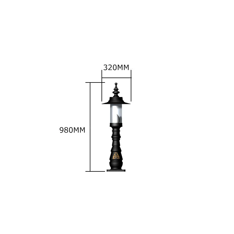 Rosedale 1Lt Bollard - Cast Iron - Image 9