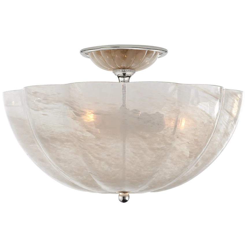 Rosehill Semi-Flush - Polished Nickel/Brass - Image 2