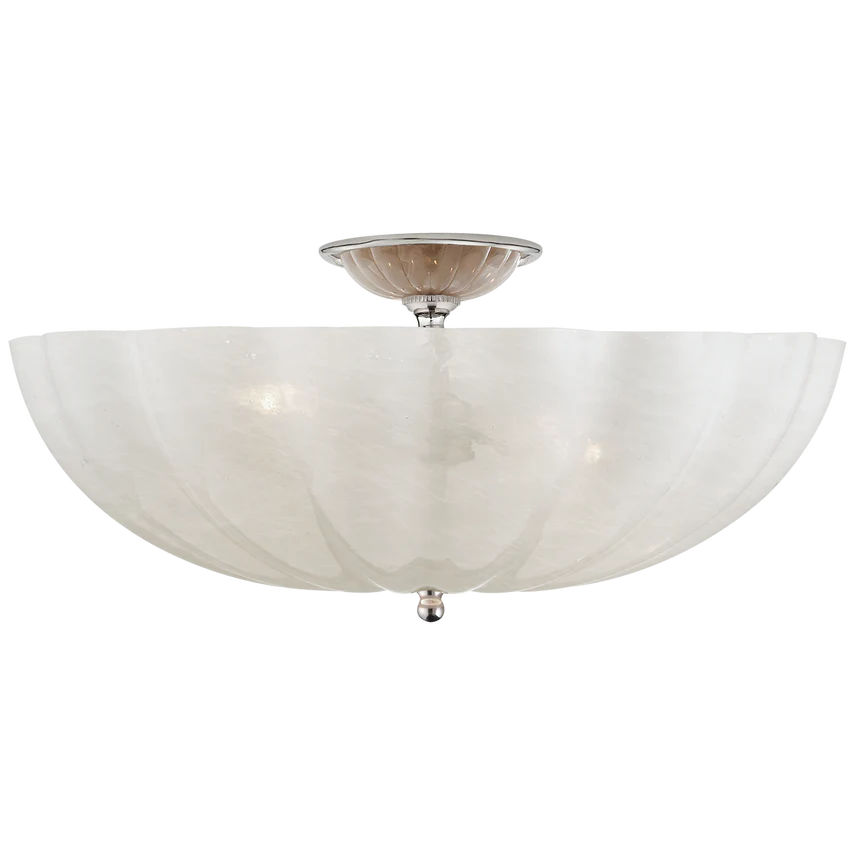 Rosehill Semi-Flush - Polished Nickel/Brass - Image 4