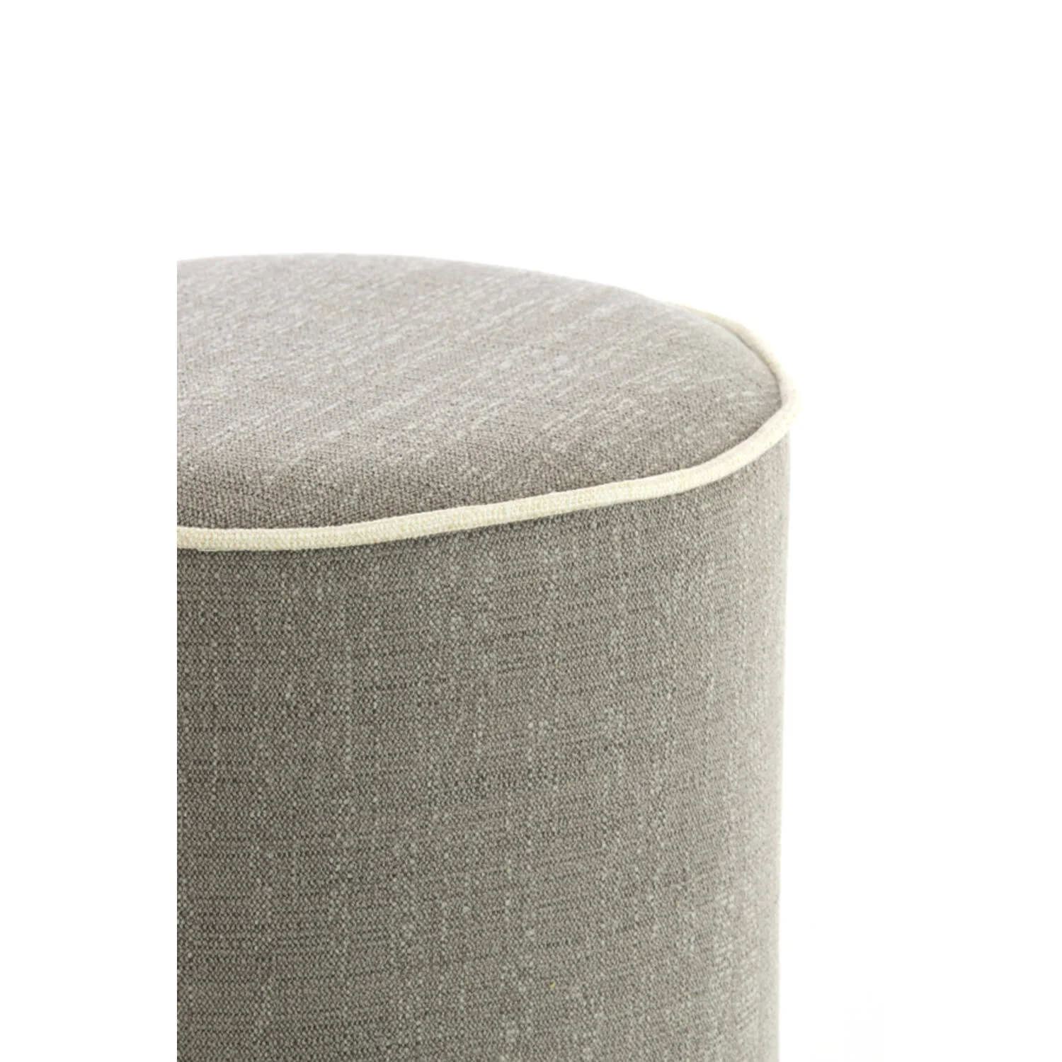 Rosin Pouf - Grey & Cream - Image 2