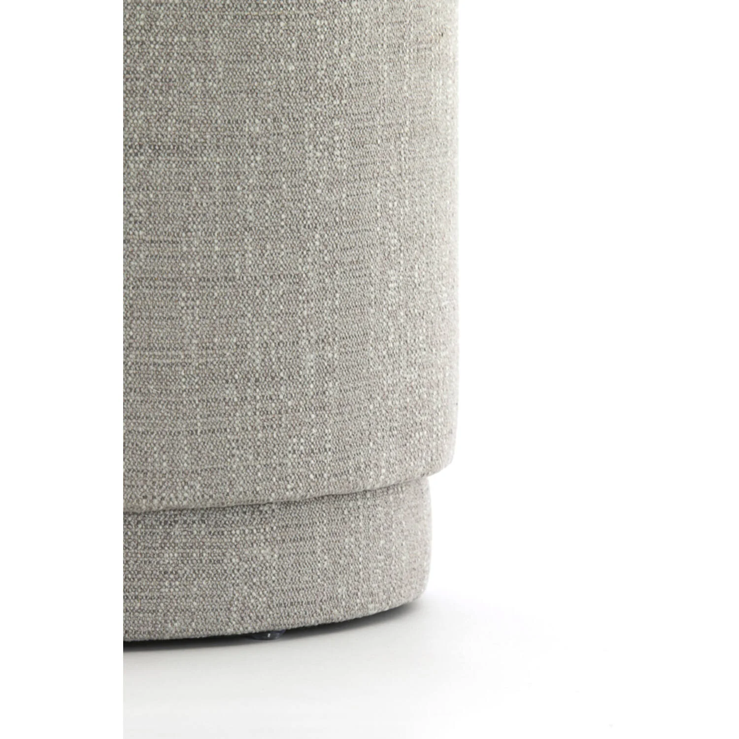 Rosin Pouf - Grey & Cream - Image 3