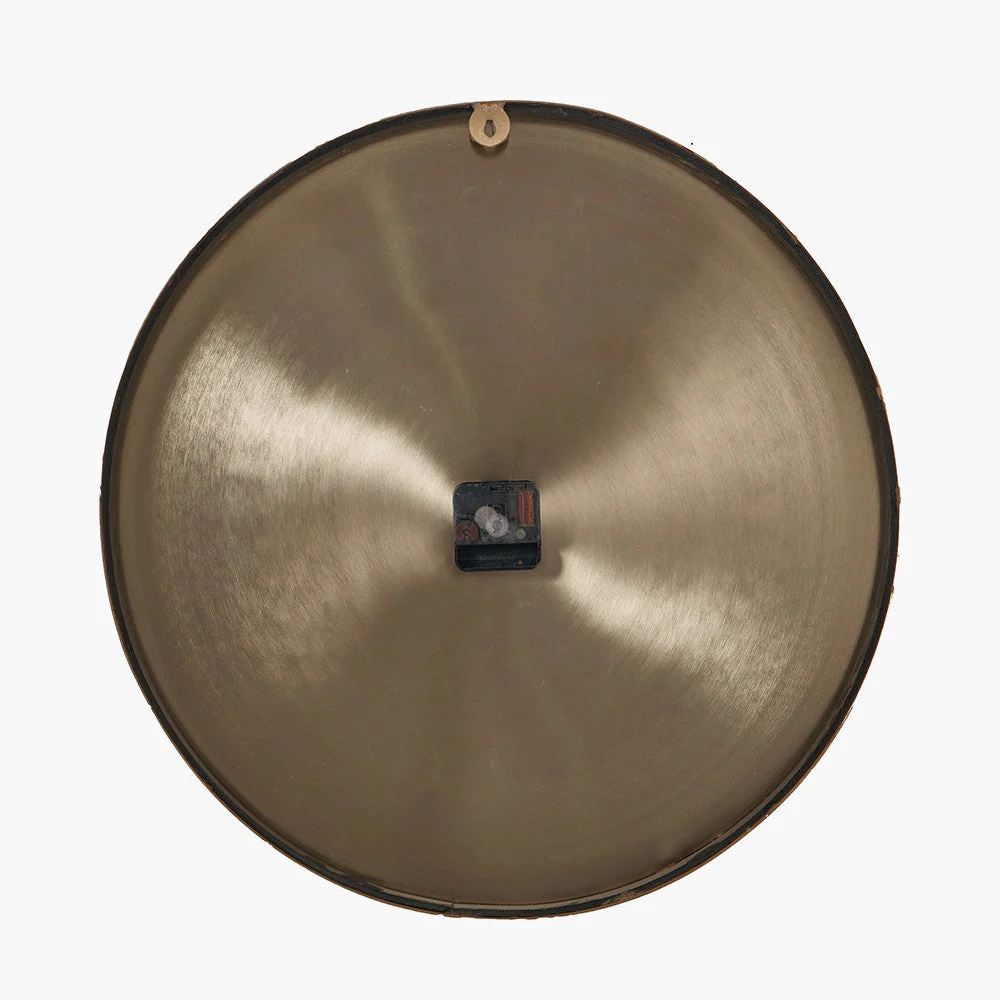 Round Wall Clock - Antique Brass Finish - Image 3