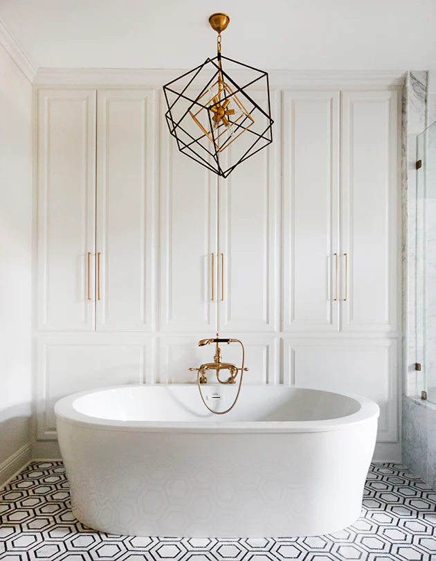 Roundout 9Lt Chandelier- Polished Nickel/Aged Brass - Image 5