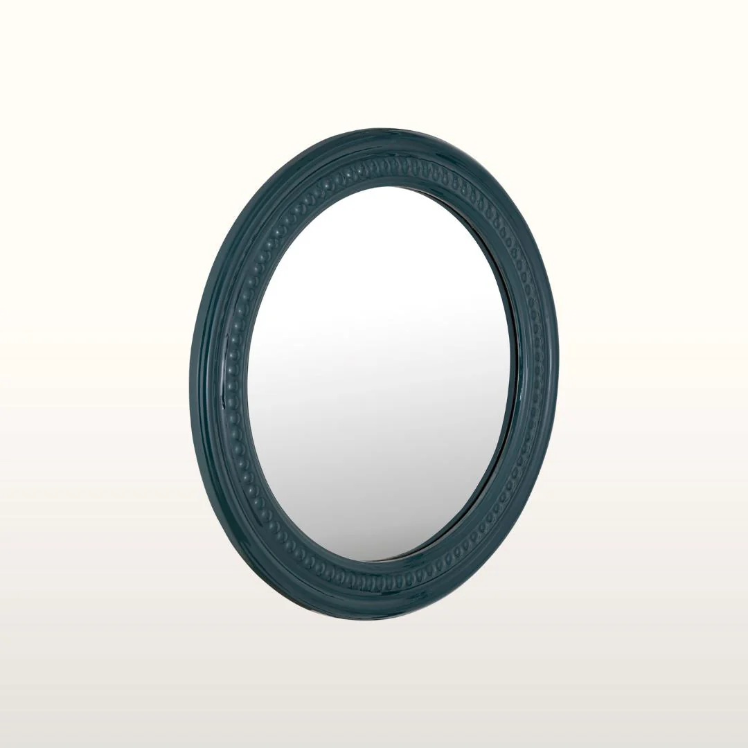 Rowan Beaded Mirror- Burgundy/ Green/ Teal Finishes - Image 11