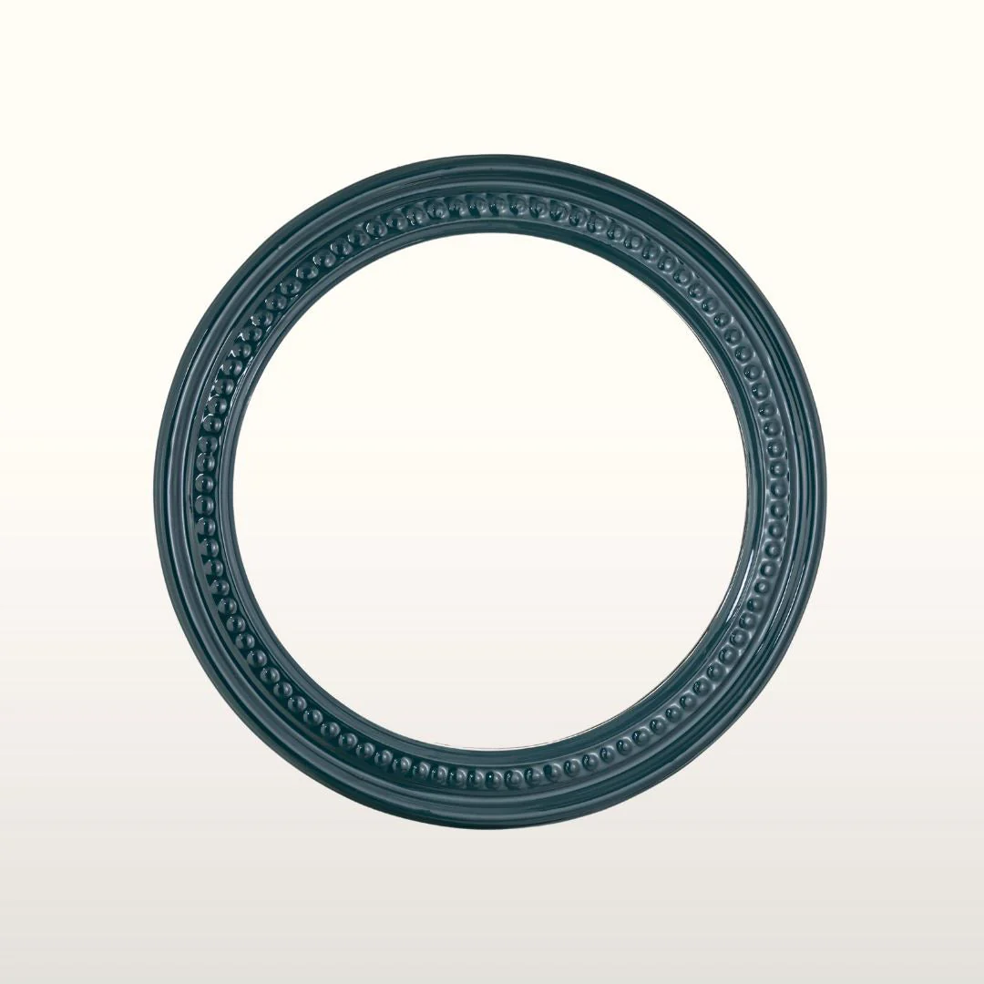 Rowan Beaded Mirror- Burgundy/ Green/ Teal Finishes - Image 3