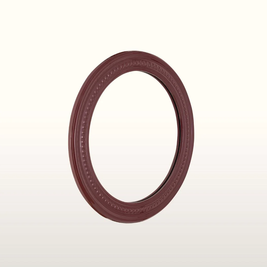 Rowan Beaded Mirror- Burgundy/ Green/ Teal Finishes - Image 5