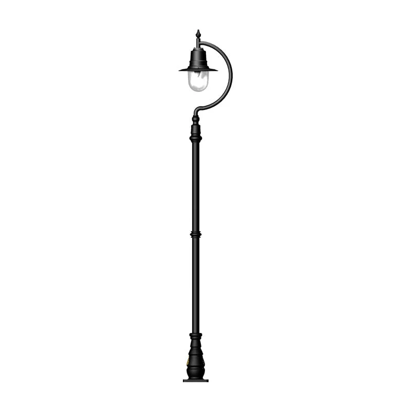 Rowsley 1Lt Teardrop Lamp Post - Cast Iron/Copper - Image 15