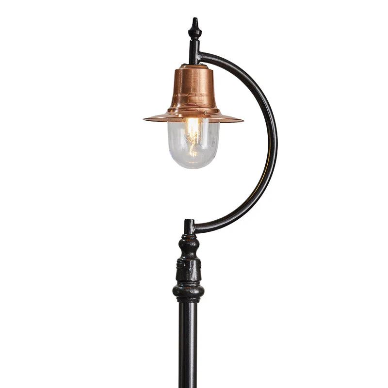 Rowsley 1Lt Teardrop Lamp Post - Cast Iron/Copper - Image 16