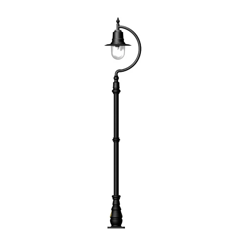 Rowsley 1Lt Teardrop Lamp Post - Cast Iron/Copper - Image 17