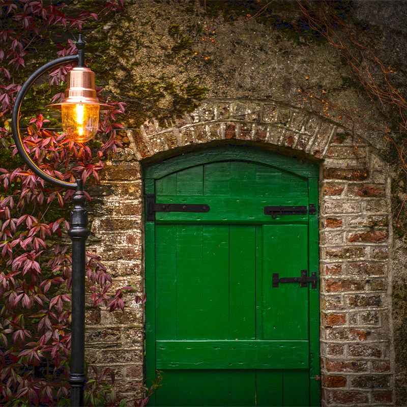 Rowsley 1Lt Teardrop Lamp Post - Cast Iron/Copper - Image 18