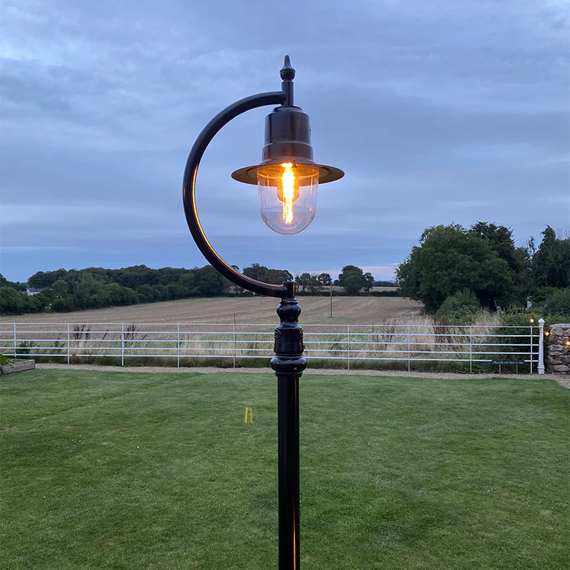 Rowsley 1Lt Teardrop Lamp Post - Cast Iron/Copper - Image 23