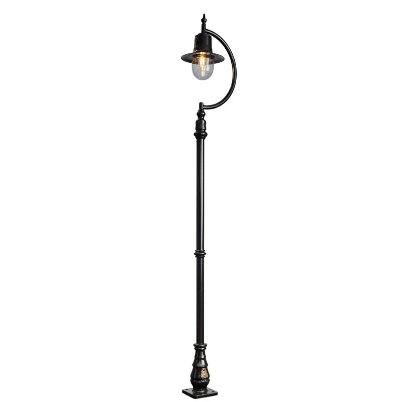 Rowsley 1Lt Teardrop Lamp Post - Cast Iron/Copper - Image 3
