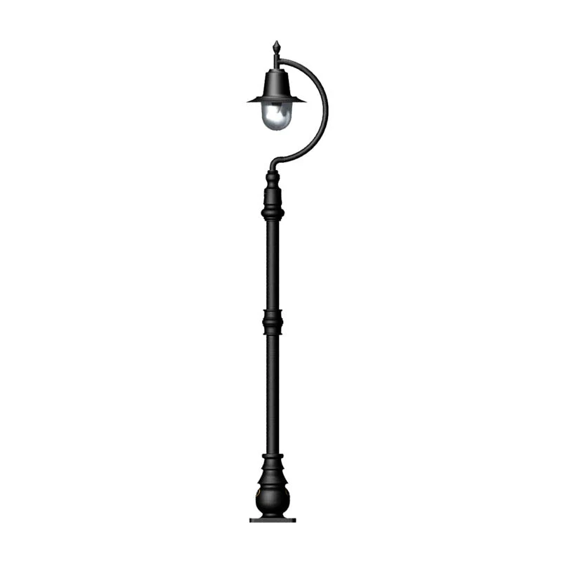 Rowsley 1Lt Teardrop Lamp Post - Cast Iron/Copper - Image 31