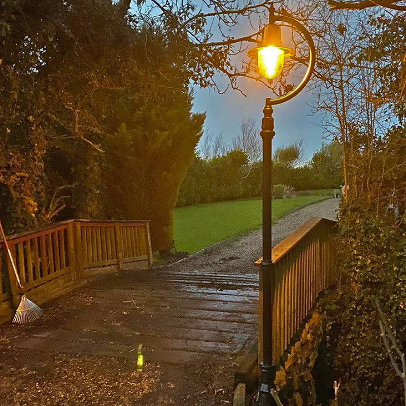 Rowsley 1Lt Teardrop Lamp Post - Cast Iron/Copper - Image 34