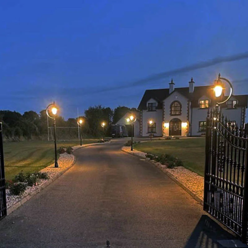 Rowsley 1Lt Teardrop Lamp Post - Cast Iron/Copper - Image 35